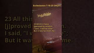 Ecclesiastes 71825 NKJV [upl. by Jarek]