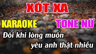 Xót Xa Karaoke Tone Nữ Karaoke Đức Duy  Beat 2024 [upl. by Katina219]