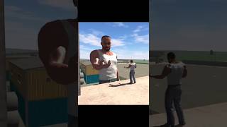 Gaint Franklin fight Slender man India bike game 3 d indiabikedriving3d shorts [upl. by Sutniuq]