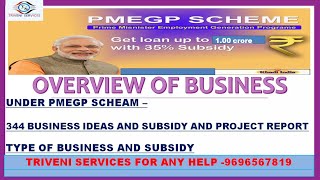 BEST BUSINESS IDEAS PMEGP 344 BUSINESS IDEAS AND SUBSIDY AND PROJECT REPORT [upl. by Oby]