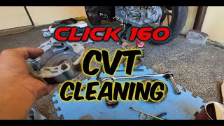 Click 160 2024  CVT Cleaning DIY [upl. by Attenad]