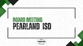 Pearland ISD Board Workshop LIVE STREAM  January 30th 2024 [upl. by Dix]