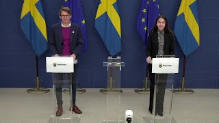 Pressbriefing med Romina Pourmokhtari inför FNs konferens om biologisk mångfald i Colombia [upl. by Rus]