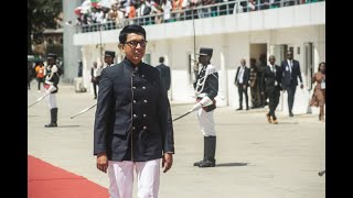 Madagascar  Rajoelina prête serment pour son 2e mandat [upl. by Justus185]