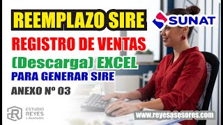 REEMPLAZO SIRE  Ventas Archivo TXT y Excel 2024 [upl. by Enilkcaj]