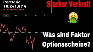 Vermeide diesen Fehler  Faktor Optionsscheine  Depotupdate Trade Republic 30032022 [upl. by Cornie]