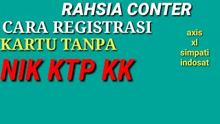 Cara registrasi kartu tanpa kk [upl. by Ahseenak]