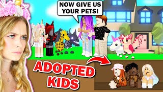 We Got ADOPTED By A Family With A SECRET In Adopt Me Roblox [upl. by Aeel446]