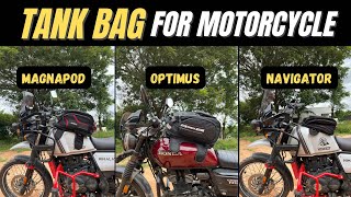 Best tank bags for Motorcycle  Rynox Navigator Magnapod  Optimus [upl. by Derf]