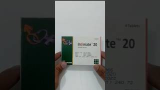 সহবাস করুন মনের মতো করে ।।Intimate 20 mg tablet shorts youtubeshorts foryou [upl. by Alyos]