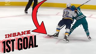 This was a CRAZY first NHL goal [upl. by Gordon]