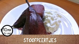 Lekker toetjes recept Stoofpeertjes [upl. by Anera]