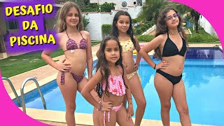 DESAFIO DA PISCINA BRINCADEIRA MUITO DIVERTIDA ENTRE AS AMIGAS 🤩🤩🤩🤩 [upl. by Geneva]