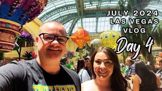 Las Vegas Vlog July Day 4  Sadelles  Fremont Street  8 East  Bingo Heater [upl. by Ramsden]