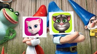 Talking Angela and talking Tom sings crocodile rock from Gnomeo and Juliet [upl. by Ikkiv]