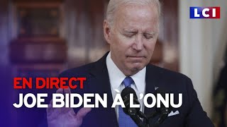 Suivez le discours de Joe Biden à la tribune de lONU [upl. by Muirhead]