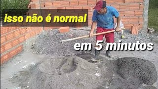 como fazer massa para assentar tijolos em 5 minutos [upl. by Akisey]