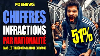 LES CHIFFRES DES INFRACTIONS PAR NATIONALITÉ DANS LES TRANSPORTS FRANÇAIS [upl. by Paymar107]