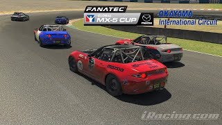 iRacing  Mazda MX5  Advanced Cup Series  Okayama International Circuit 🇯🇵 [upl. by Kirad]