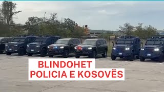 Blindohet Policia e Kosovës Pamjet e makinave të reja të blinduara [upl. by Aneehsor]