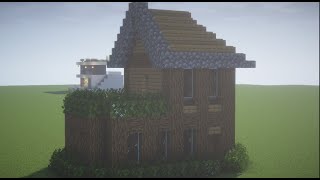 Minecraft Easy Modern House🏠 tutorial wow 😚👍😍 [upl. by Nayk]