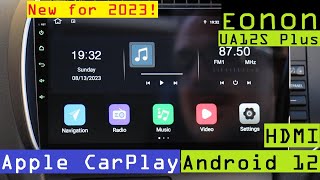 FLAGSHIP 2023 Eonon UA12S Plus Car Head Unit  Android 12  HDMI  8 Core  4gb RAM  Carplay [upl. by Kendry833]