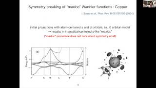 Symmetryadapted Wannier Functions  Yusuke Nomura [upl. by Let]