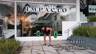 BARBELL PENDLAY ROW  IMPACT PERFORMANCE [upl. by Shawna98]