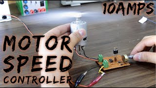 Making a Powerful PWM DC Motor Speed Controller 12v 10A  Concept of Freewheeling Diode [upl. by Alamaj]