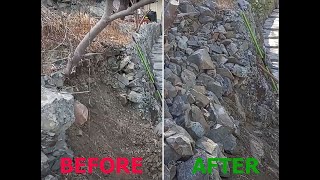 How to build a Dry Stone Wall My first experience [upl. by Annayi]