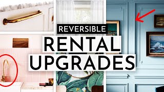 EASY amp REVERSIBLE RENTER FRIENDLY HOME UPGRADES [upl. by Nohsar763]