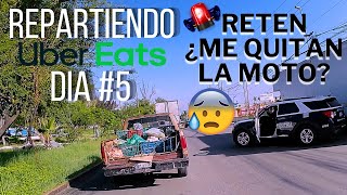 MotoVlog DIA 5 REPARTIENDO EN UBER EATS EN 2025 RETEN ¿ME QUITAN LA MOTO Delivery 2024 JULIO 17 [upl. by Jobie]