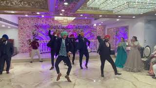 Punjabi Wedding Bhangra Performance Chitta Kurta Multan Udhaar Chalda Rim vs Jhanjar [upl. by Norred]