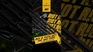 Buy 2 Riot Rods and get the 3rd Rod Free at participating Wychwood retailers shorts carpfishing [upl. by Ellis]