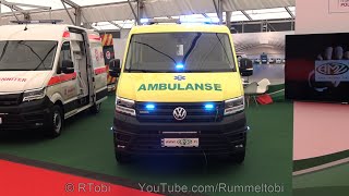 Norwegian VW Crafter AMZ Ambulance  Exterior Lighting amp Interior  Rettmobil 2024 [upl. by Yehs838]