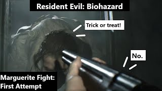 Resident Evil 7 This Boss Gave Me A Hard Time Marguerite Boss Fight  First Attempt [upl. by Aramal]