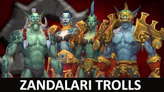 Zandalari Trolls  Horde Allied Race  Cosmetis Armor Sets and Mounts [upl. by Alikahs]