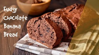 Delicious VeganFriendly Fudgy Chocolate Banana Bread Recipe [upl. by Karilla612]