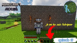 JE ME FABRIQUE DES VITRES ET JE TROUVE DU FER   MINECRAFT MODDER 11 [upl. by Akira573]