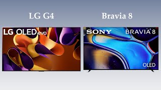 LG G4 vs Bravia 8  Flagship OLED Smart TVs [upl. by Anilev]