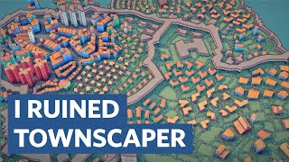 I DESTROYED a European City with US Planning in Townscaper [upl. by Semela]