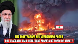 EUA Revelam Seu Verdadeiro Poder At4que Surpreendente a Instalação Secreta no Porto de Beirute [upl. by Nnhoj]