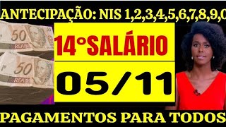 🚨 14°SALÁRIO INSS PAGAMENTO LIBERADO DIA 0511 PARA FINAL DO NIS 123456 [upl. by Mita691]