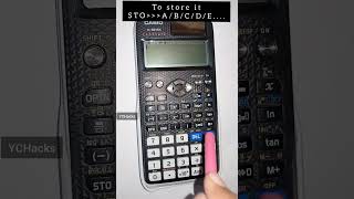 How to save something in Scientific calculator scientificcalculator math mcq calculator [upl. by Halilad]