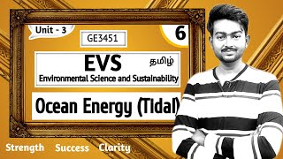 Ocean Energy in Tamil  Tidal Energy in Tamil  Ocean Thermal Energy in Tamil  EVS in Tamil Unit 3 [upl. by Noda]