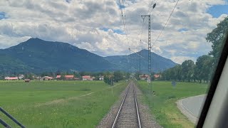 Führerstandsmitfahrt in der Kochelseebahn RB66 von Tutzing bis nach Kochel am See BR2442Talent 2 [upl. by Nonrev]