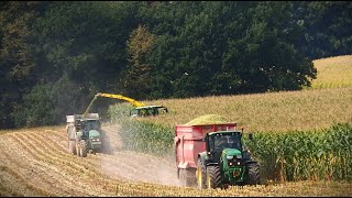 Siláže 2024  5x John Deere amp JCB Fastrac 4220  HD [upl. by Harley]