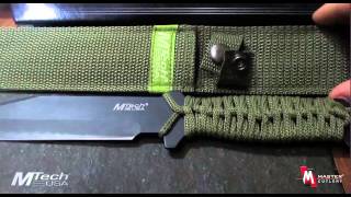 MTech USA MT528 Tactical Fixed Blade Product Video [upl. by Siver]