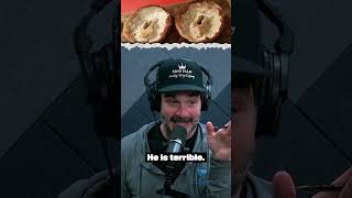 NEW YORKER REACTS TO VIRAL LA SCOOPED BAGEL VIDEO comedypodcast podcast comedy [upl. by Lothar]