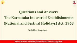 FAQ  NATIONAL AND FESTIVAL HOLIDAYS IN KARNATAKA [upl. by Phio]